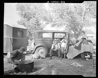 Migratory family in auto camp. California. Sourced from the Library of Congress.