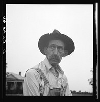Thomaston (vicinity), Georgia. A Georgia tenant farmer who says, "THis crop (1936) is nigh to nothin' as I ever see" by Dorothea Lange