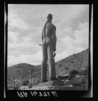 Monument dedicated to the copper miners of Arizona. Work of a local sculptor sponsored by Work Projects Administration. Bisbee, Arizona. Sourced from the Library of Congress.