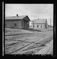 Abandoned house in Carey, Texas. Mechanized cotton farming and displacement of tenant families is fast making Carey a ghost town. Sourced from the Library of Congress.