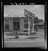 Services for es in a Mississippi Delta town. Leland, Mississippi. Sourced from the Library of Congress.