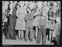 [Untitled photo, possibly related to: Halloween party at Shafter migrant camp, California] by Dorothea Lange