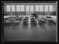 Rest time in nursery school for migrant children at Shafter Camp, California by Dorothea Lange