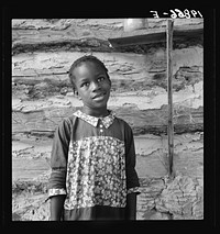 Grandchild of Zollie Lyons, tobacco sharecropper. Wake County, North Carolina. Sourced from the Library of Congress.