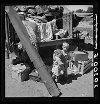 Migratory children living in "Rambler's Park." They have lived on the road for three years. Nine children in the family. Yakima Valley, Washington. Sourced from the Library of Congress.