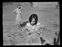 Washington, Yakima Valley, near Wapato. One of Chris Adolph's younger children. Farm Security Administration Rehabilitation clients by Dorothea Lange