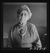 Soper grandmother, who lives with family. FSA (Farm Security Administration) borrower. Willow Creek area. Malheur County, Oregon. General caption number 72 by Dorothea Lange