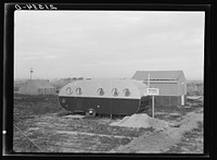 Infirmary. Nyssa farm family labor camp. Mobile unit at opening of beet campaign. Malheur County, Oregon. FSA (Farm Security Administration) camp. Sourced from the Library of Congress.