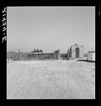 [Untitled photo, possibly related to:  Country slaughterhouse for use of farmers. One mile north of Nyssa, Malheur County, Oregon]. Sourced from the Library of Congress.