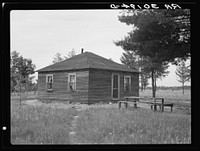 Home of John Mathews family near Black River Falls, Wisconsin by Russell Lee