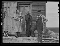 The Herman Gerling family near Wheelock, North Dakota. The daughter lost her arm four years ago by Russell Lee