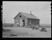 Home of Herman Gerling. Wheelock, North Dakota by Russell Lee