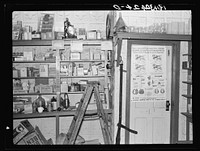 Interior of general store. Funkley, Minnesota by Russell Lee