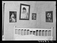 Corner of bedroom in home of George Bolster, founder of Plentywood, Montana by Russell Lee