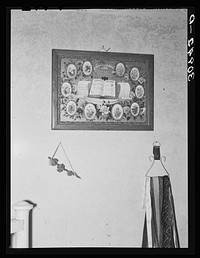 Family record and decorations. Plentywood, Montana by Russell Lee