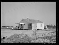 Southeast Missouri Farms. Home on new farm unit. La Forge project, Missouri by Russell Lee