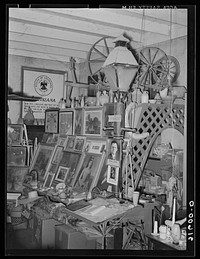 Interior of antique store and Evangeline Museum. Saint Martinville, Louisiana by Russell Lee