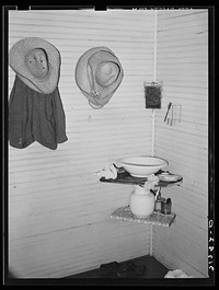 Washing facilities. Home of M. LaBlanc. Morganza, Louisiana by Russell Lee