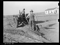 Building lateral irrigation ditch. El Indio, Texas by Russell Lee