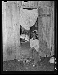  strawberry workers' bunkhouse. Hammond, Louisiana by Russell Lee