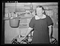 Wife of old farmer living near Marshall, Texas by Russell Lee