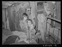 Children of tenant farmer. Hill section of McIntosh County, Oklahoma by Russell Lee