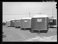 Trailers for sale. Corpus Christi, Texas by Russell Lee