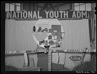 Display of National Youth Administration at Gonzales County Fair, Gonzales, Texas by Russell Lee