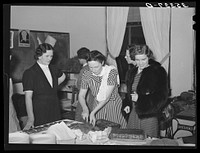 Wives of Jaycee members before the buffet supper was served. Eufaula, Oklahoma. See general caption number 25 by Russell Lee