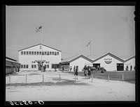 Buildings at the San Angelo Fat Stock Show. San Angelo, Texas by Russell Lee