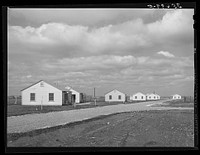 Houses for permanent agricultural workers at migratory labor camp. Robstown, Texas by Russell Lee