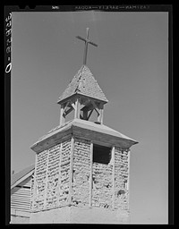 Catholic church in Bernalillo County, New Mexico by Russell Lee