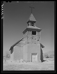 Catholic church. Bernalillo County, New Mexico by Russell Lee