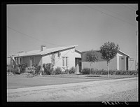Home of the camp manager of the Agua Fria migratory labor camp. Arizona by Russell Lee