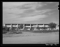 Apartment house at the Arizona part-time farms. Chandler Unit, Maricopa County, Arizona by Russell Lee