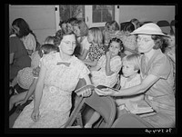 Singing at Sunday school at the community house at the Casa Grande Valley Farms. Pinal County, Arizona by Russell Lee