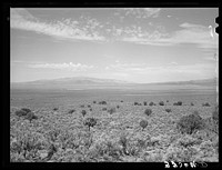 [Untitled photo, possibly related to: Over country similar to this Brigham Young looked when he said, "This is the place." Box Elder County, Utah] by Russell Lee