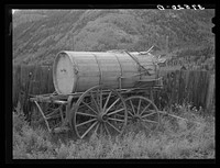 Sprinkling wagon at Telluride, Colorado by Russell Lee