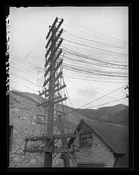Electric wiring. Telluride, Colorado by Russell Lee
