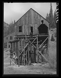 Detail of abandoned gold mill. San Juan County, Colorado by Russell Lee
