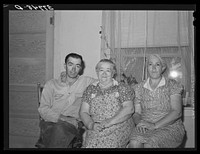 Members of last remaining Mormon family in Concho, Arizona. Concho was originally settled by the Mormons and the Spanish later came in and eventually took over all land as the Mormon families moved out by Russell Lee