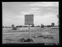 [Untitled photo, possibly related to: Sign at Angelus City, California, boom town near Shasta Dam] by Russell Lee