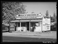 Real estate office at Central Valley, California by Russell Lee