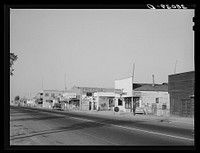 Main street of Earlimart, California by Russell Lee