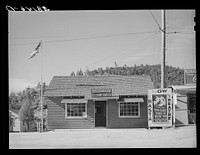 Post office. Summit City, California, boom town near Shasta Dam by Russell Lee