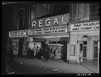 [Untitled photo, possibly related to: Movie theater. Southside, Chicago, Illinois] by Russell Lee