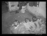 [Untitled photo, possibly related to: Children asleep. Southside of Chicago, Illinois] by Russell Lee