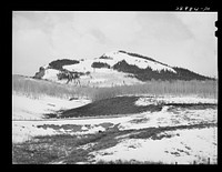 [Untitled photo, possibly related to: Snow-covered mountains. Grand County, Colorado] by Russell Lee