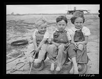 Children of Ray Halstead, FSA (Farm Security Administration) rehabilitation borrower. Dead Ox Flat, Malheur County, Oregon by Russell Lee