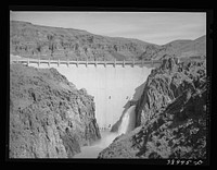 Owyhee Dam, second highest dam in the world. Malheur County, Oregon by Russell Lee